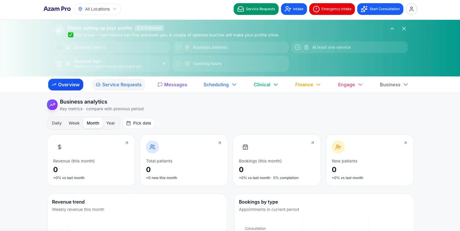 The Petso Pro web dashboard