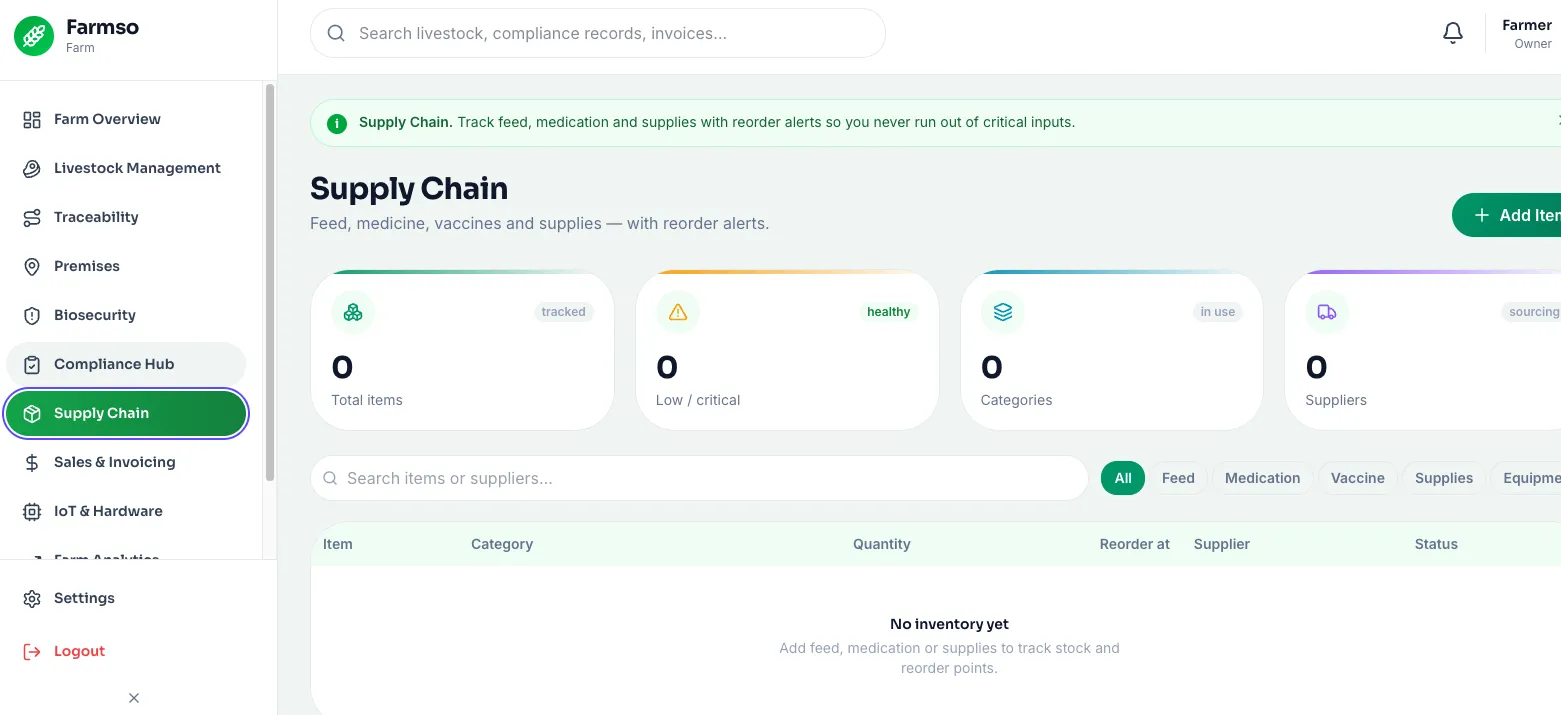 Supply chain & inventory