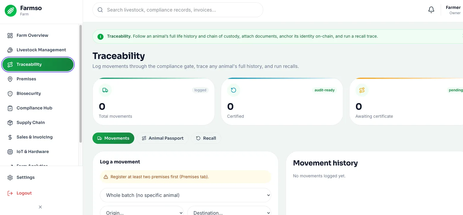 Traceability & digital passports