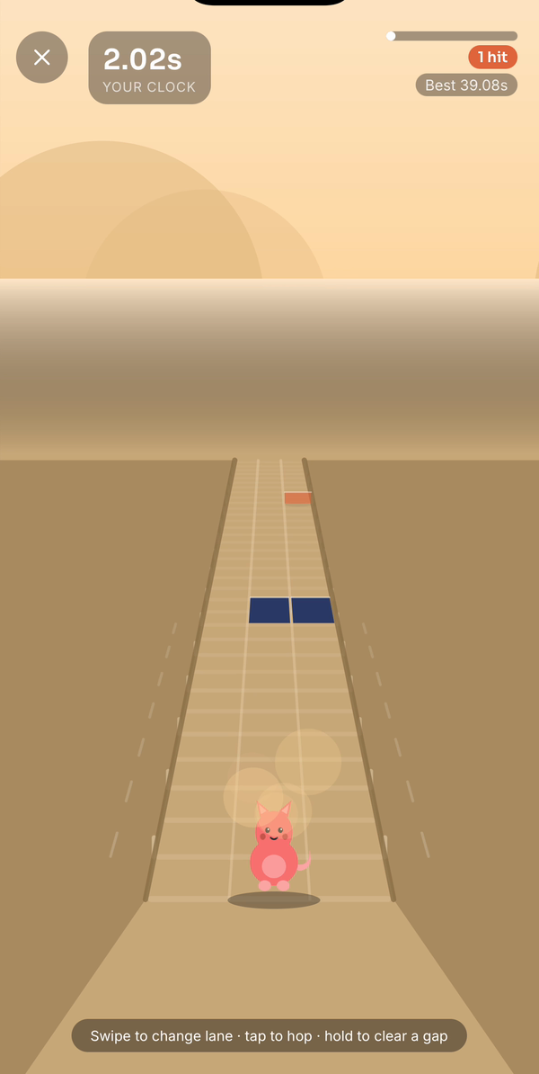 Three lanes, and a trench you have to clear